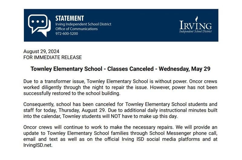 Courtesy Irving ISD