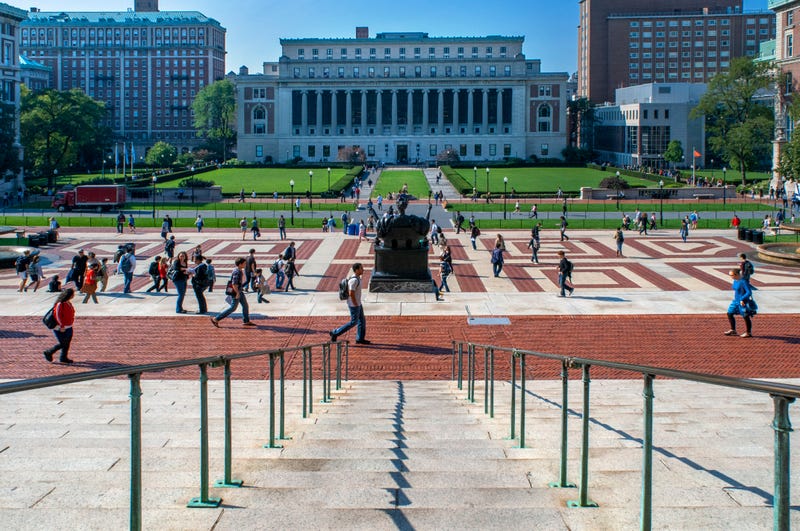 An Israeli student was beaten with a stick outside Columbia University's Butler Library Wednesday.