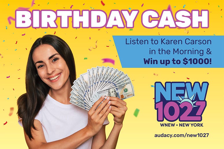 Listen for your chance to win Birthday Cash! display picture 1