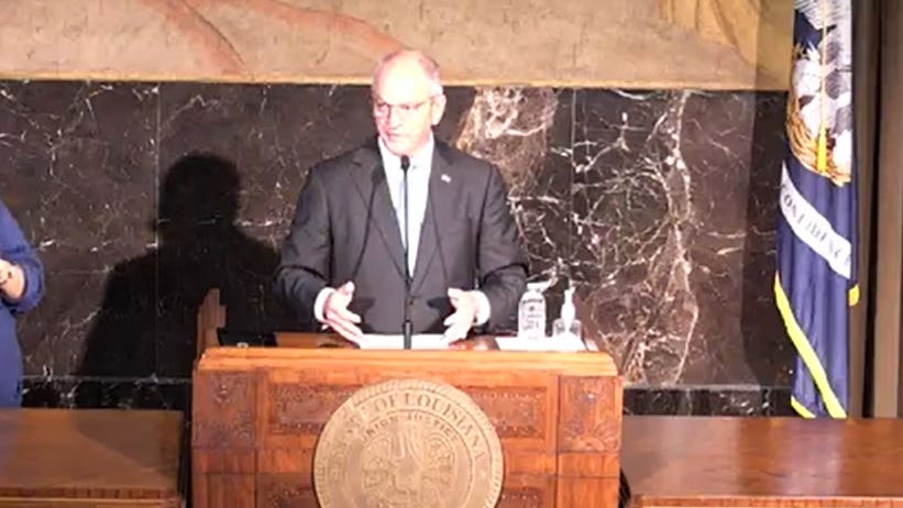 Governor extending Louisiana mask mandate