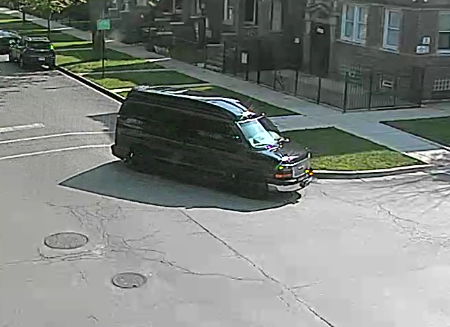 Police say the driver of this van struck and killed a 70-year-old woman Thursday, Aug. 26 near Garfield Park.