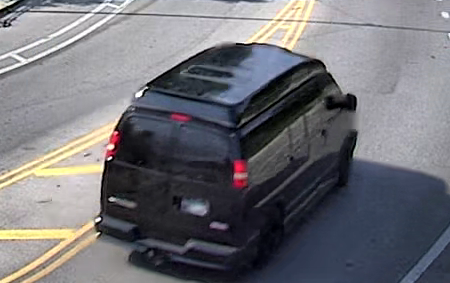 Police say the driver of this van struck and killed a 70-year-old woman Thursday, Aug. 26 near Garfield Park.