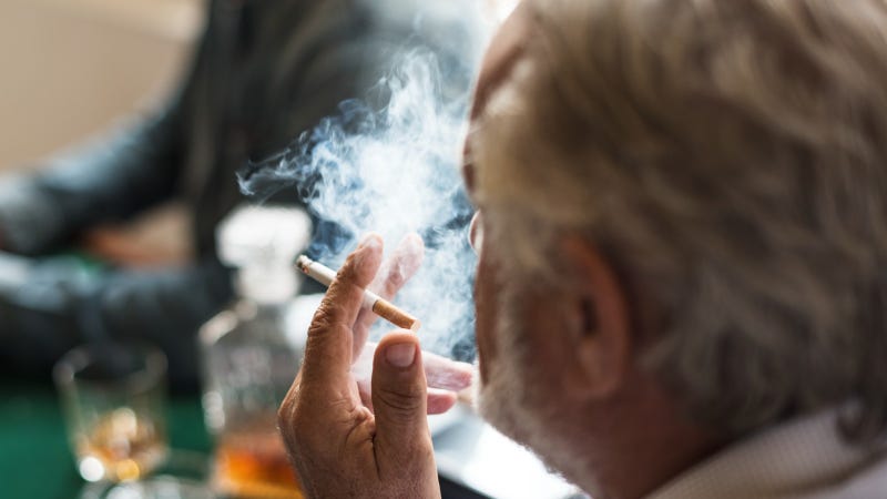 man smoking