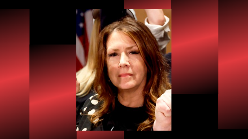 Joely Fisher seen as SAG-AFTRA National Board holds a press conference for vote on recommendation to call a strike regarding the TV/Theatrical contract at SAG-AFTRA on July 13, 2023 in Los Angeles, California.