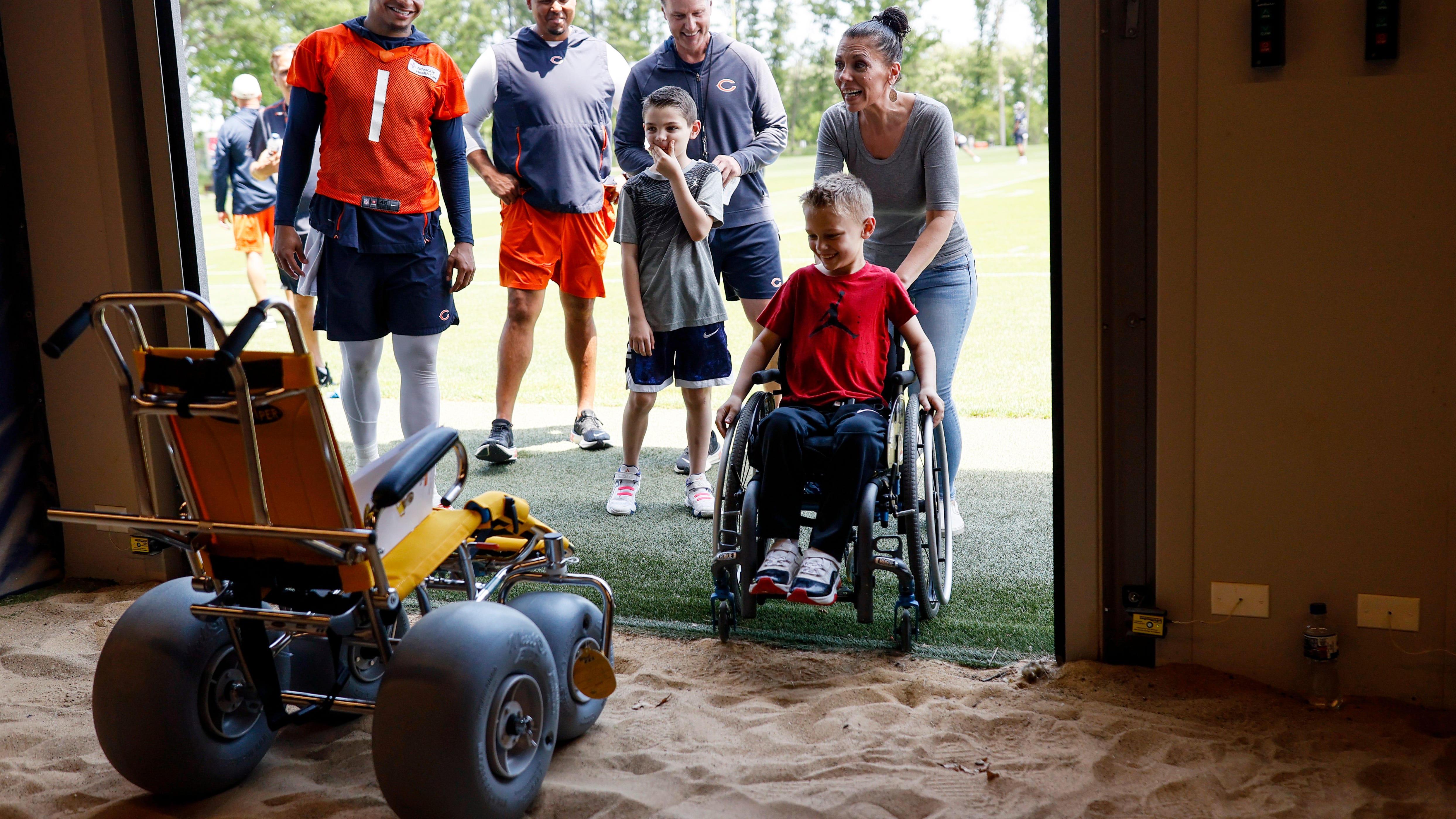 Bears surprise Highland Park shooting victim with special wheelchair