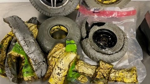 PICS: 28 pounds of cocaine worth $450K found in woman's wheelchair at JFK Airport