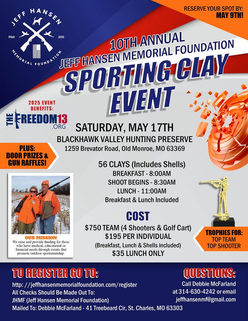 10th Annual Jeff Hansen Memorial Foundation Sporting Clay Event