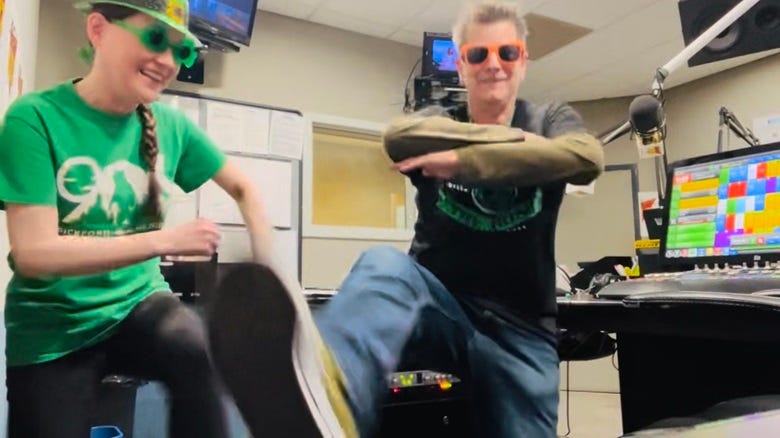 Rocky & Lissa dancing the Irish jig