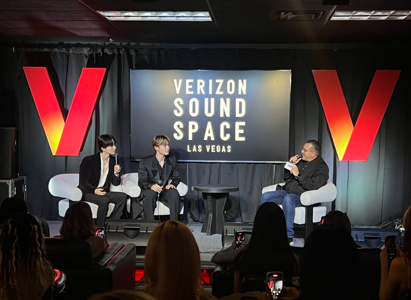 JO1 inside the Verizon Sound Space