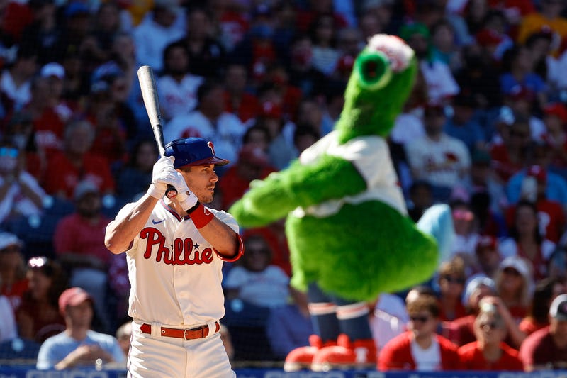 Philadelphia Phillie JT Realmuto at the plate at Citizens Bank Park