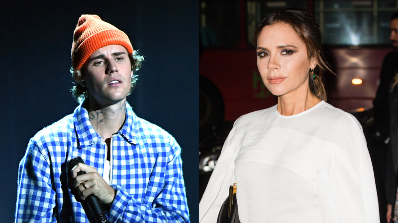 Justin Bieber and Victoria Beckham
