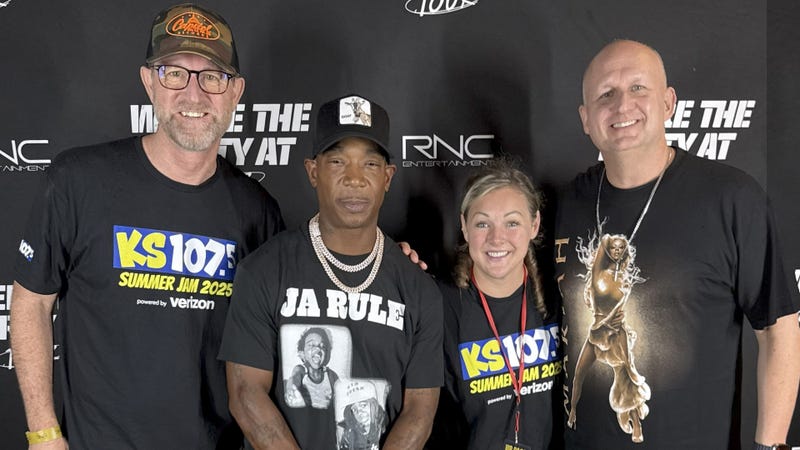 Ja Rule with VP of Programming Mike Peterson, Marketing Director Vicky Bowling, and Brand Manager Erik Bradley