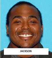 This undated photo provided by the Merced Police Department shows suspect Dhante Jackson, of Merced, Calif. Jackson is Samantha Johnson's boyfriend. A child's body was found inside a home in central California during a search for a missing 8-year-old girl Friday, March 11, 2022, at a home in Merced, Calif. A detective told the Merced Sun-Star the child's mother, Samantha Johnson, was arrested by Hayward police. Jackson resides at the home where the deceased child was found. Soon after news spread about Jackson's home being searched, he went on the run. A warrant has been issued for Jackson's arrest for the charge of murder. He is known to frequent the Bay Area of California.