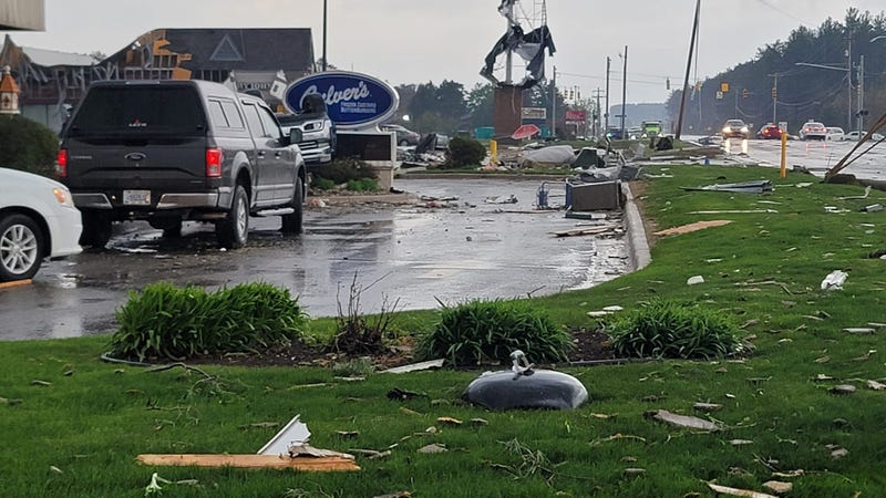 Gaylord tornado damage
