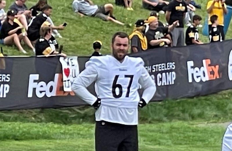 Jake Dixon at Steelers camp