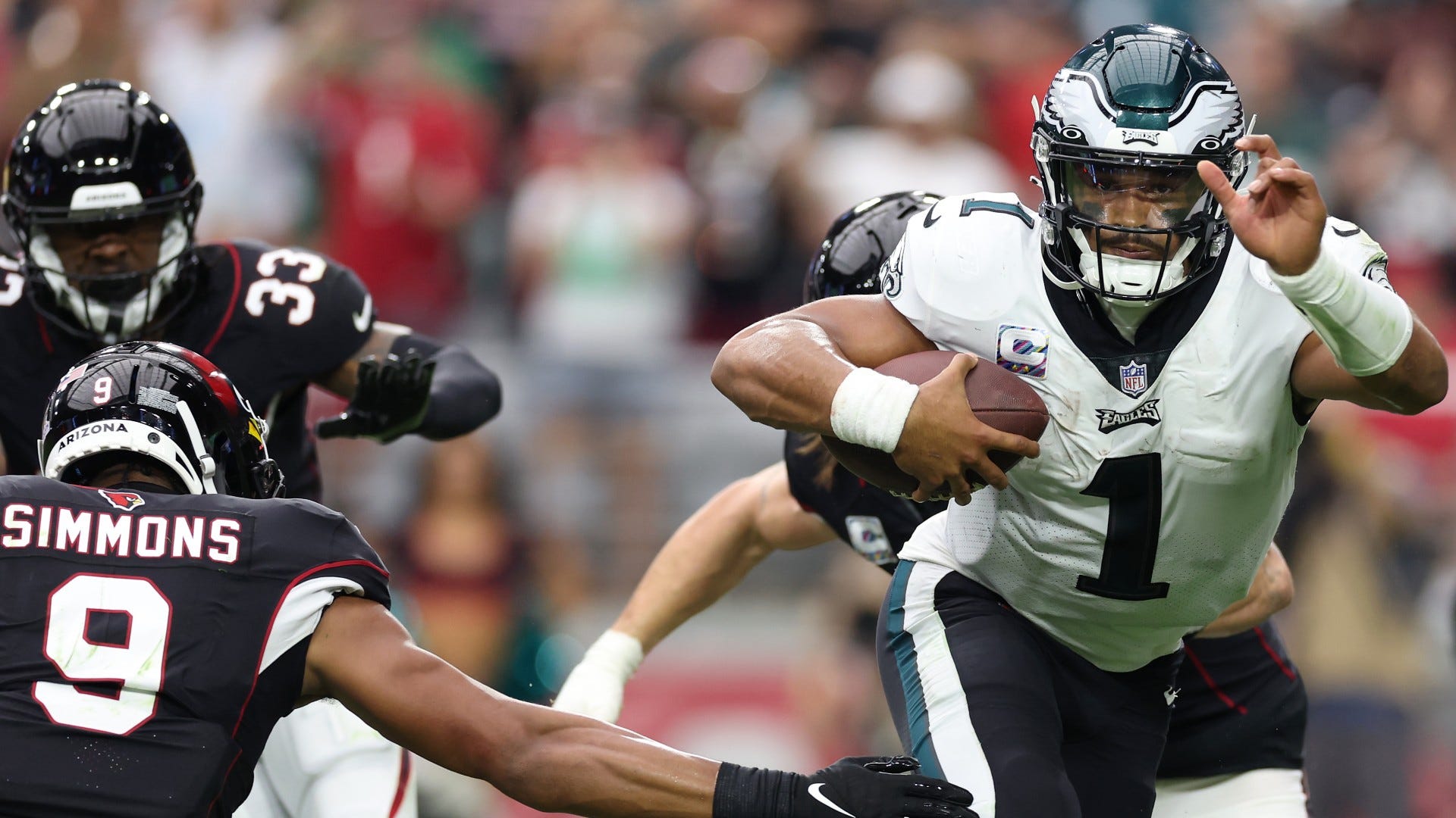 Eagles starting to show cracks in win over Cardinals