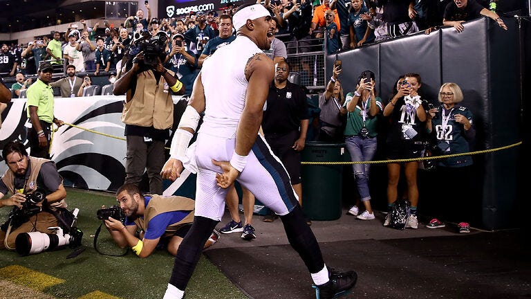 Brandon Graham marvels at Jalen Hurts after stellar MNF showing: 'Sky is the limit'