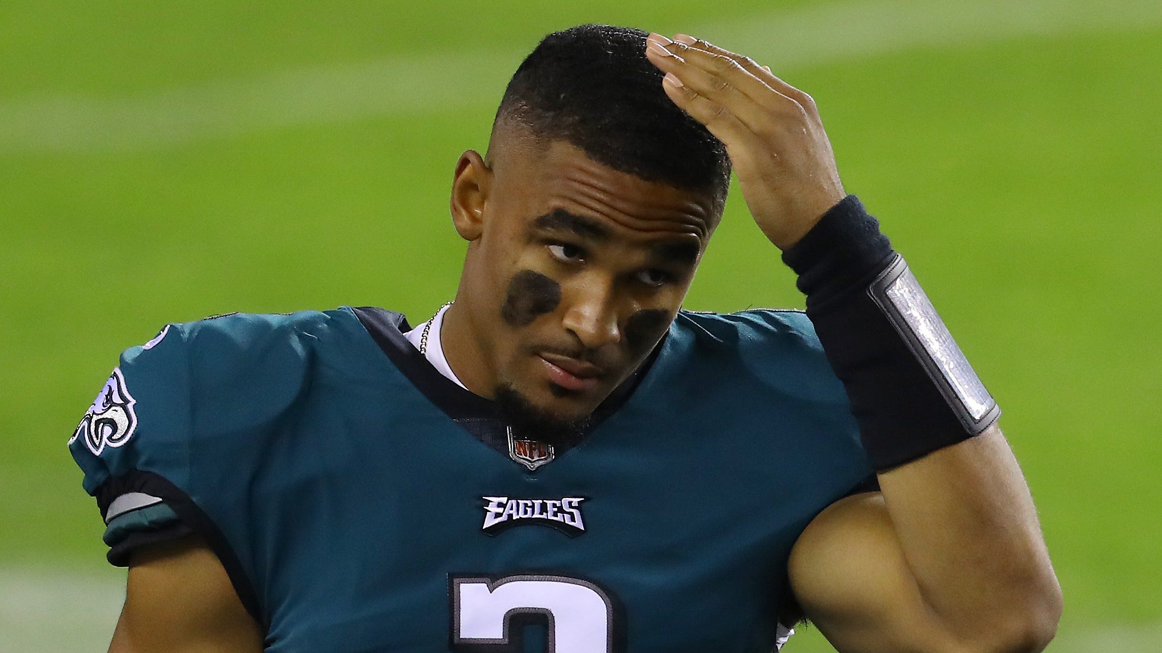 Torrey Smith: Jalen Hurts shouldn't 'touch the field'