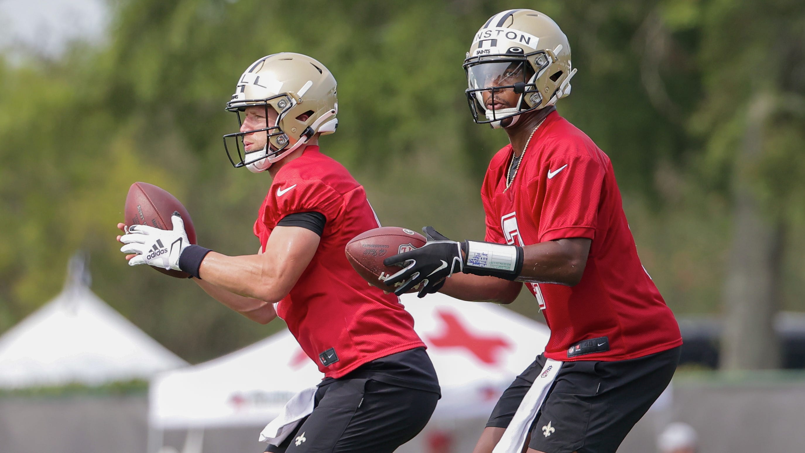 Saints 2021 training camp observations, Day 2: Taysom Hill sticks on 1st team & where's the leg?