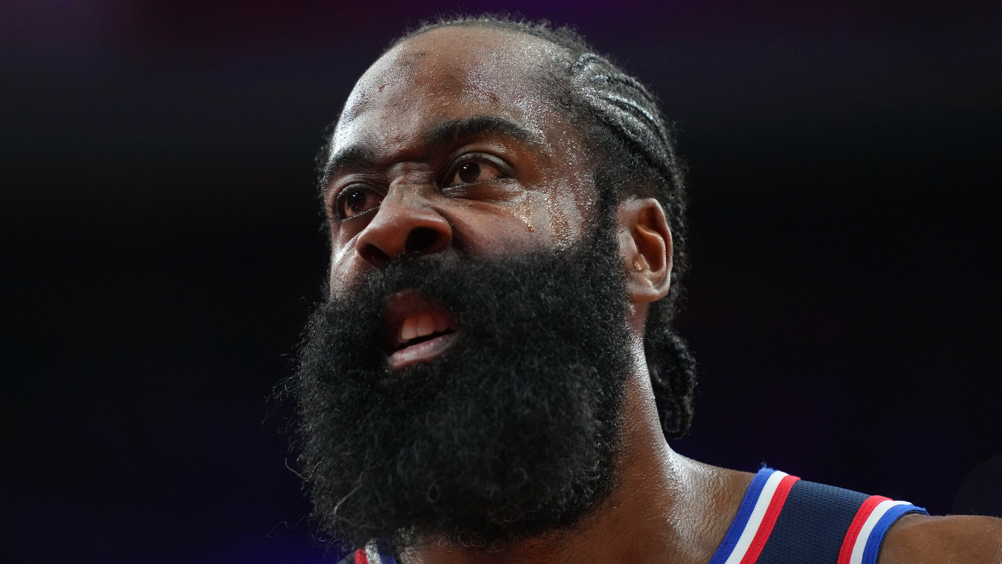 James Harden runs Wells Fargo Center stairs immediately after win over Bulls