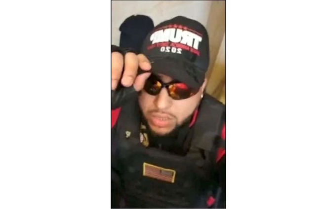 Hector Vargas, of Jersey City, inside the U.S. Capitol on Jan. 6, 2021 FBI photo)