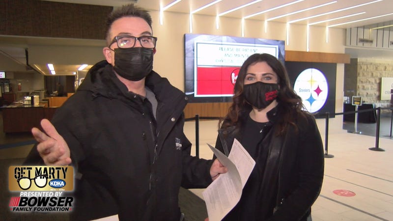 Marty Griffin talks to Giant Eagle's Jannah Joblonowski about the clinic operation. Watch at 2:43 in the video.