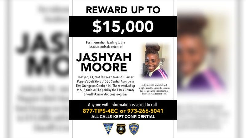 Aumenta la recompensa a $15K en la búsqueda de la niña desaparecida en NJ vista por última vez hace casi un mes