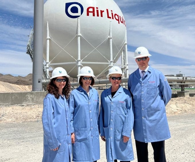 U.S. Energy Sec. Jennifer Granholm at a new renewable energy facility