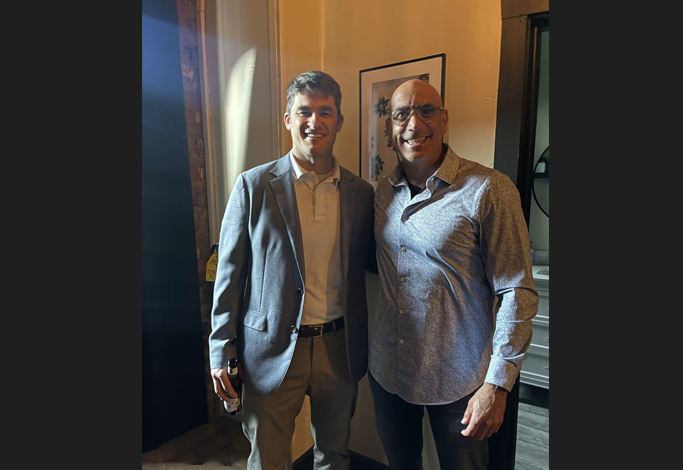Jeopardy winner Dr. Christopher Ban with Dr. David Spokane