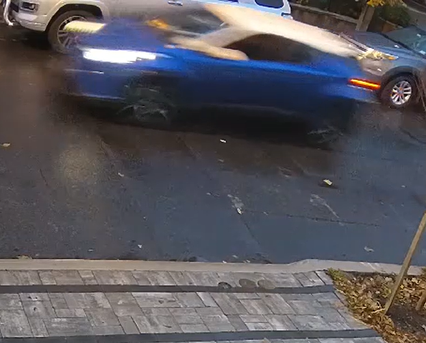 Car involved in New Jersey hit-and-run crash.
