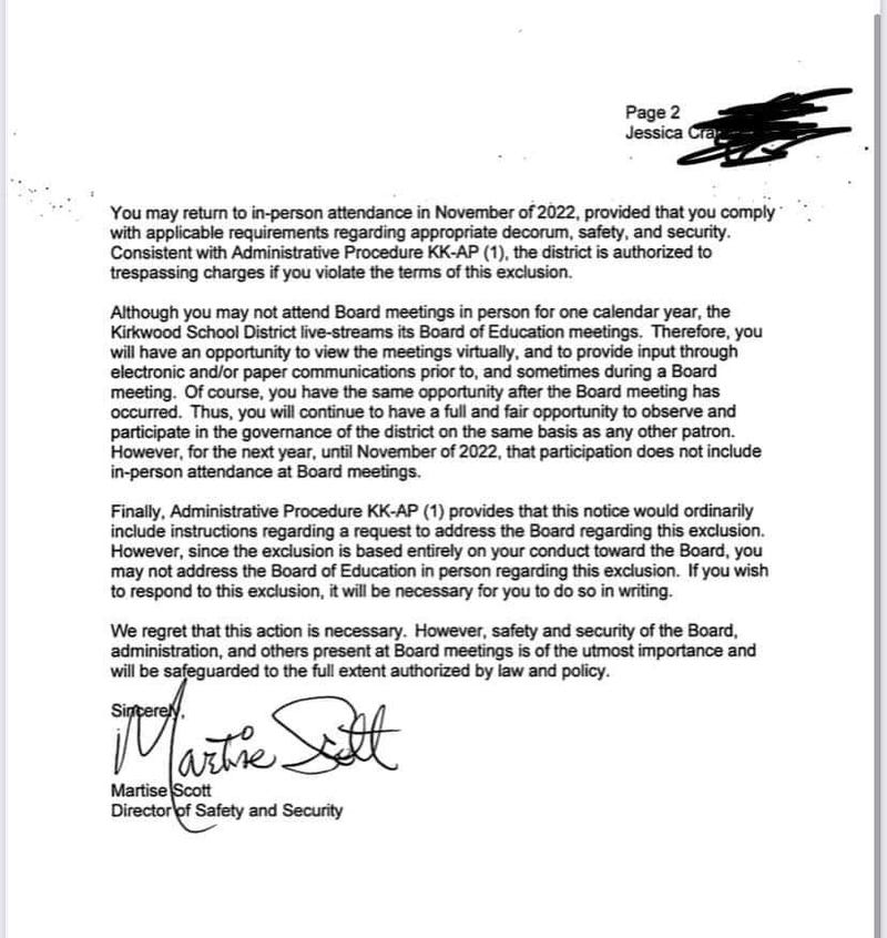 Letter page 2