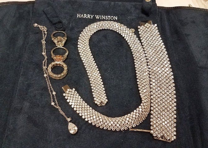 Jewelry seized at the border
