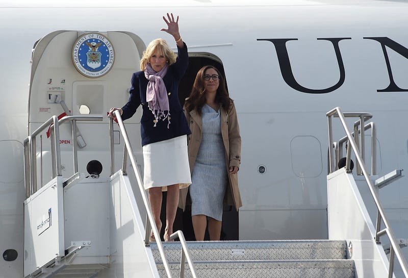 First Lady Jill Biden lands in Reno