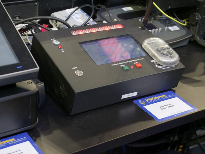 The machine used to control the clock at Warriors' games.