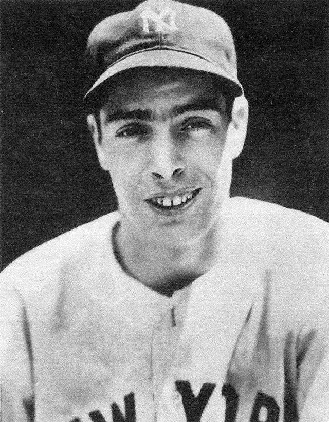 Joe DiMaggio is one of the greatest players in Yankees history.