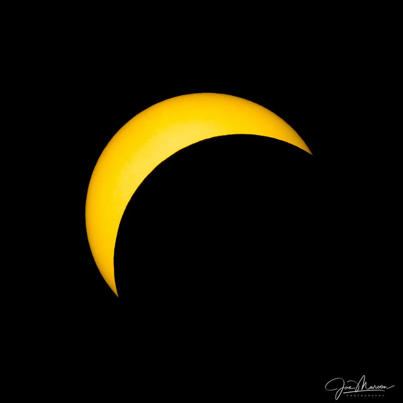 Total solar eclipse in progress
