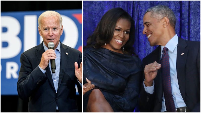 Joe Biden, Michelle Obama, Barack Obama