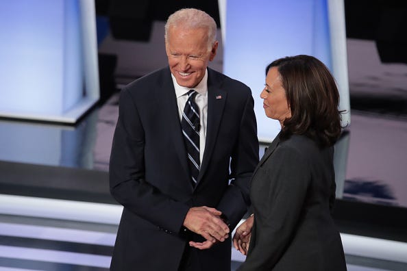 Joe Biden and Kamala Harris
