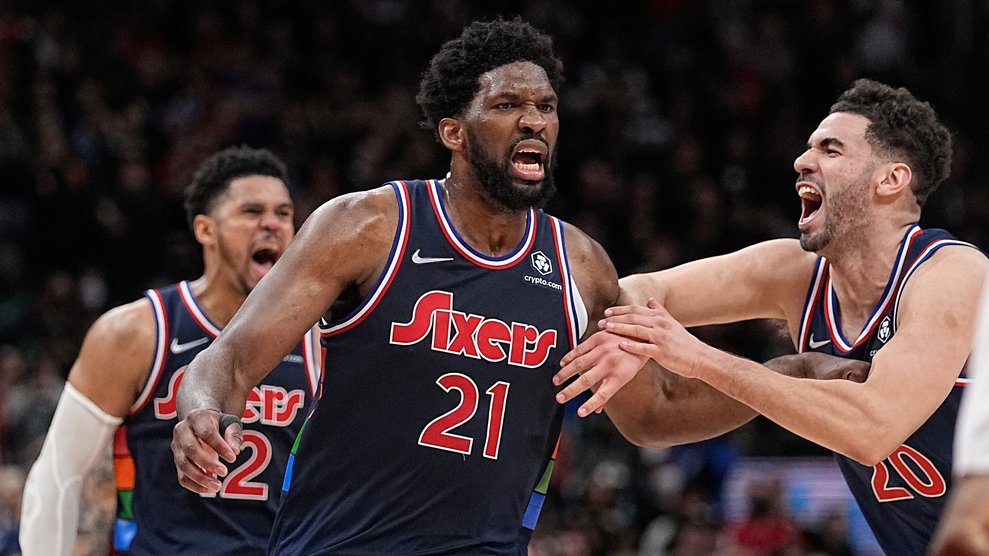 Joel Embiid trash talks Drake after Game 3 OT victory over the Raptors