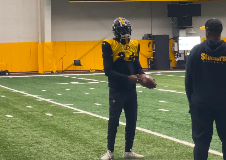 Joey Porter at practice