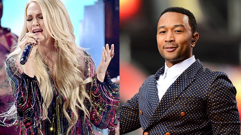 See Carrie Underwood as an actual angel alongside John Legend in 'Hallelujah' video