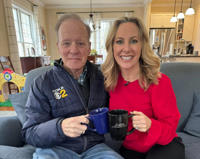 Jon Burnett with KDKA-TV's Kristine Sorensen