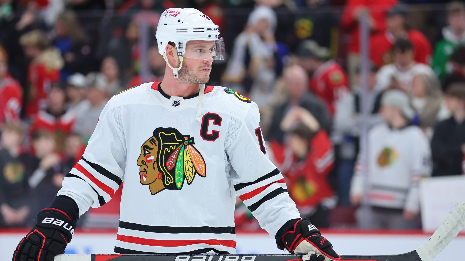 Blackhawks captain Jonathan Toews is dealing with long COVID-19 symptoms