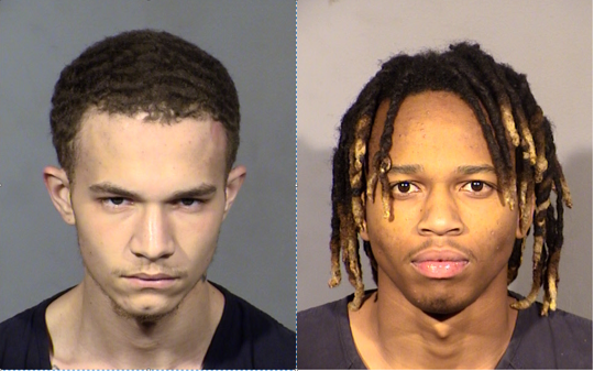 Booking photos of Jordan Ruby and Jesani Carter