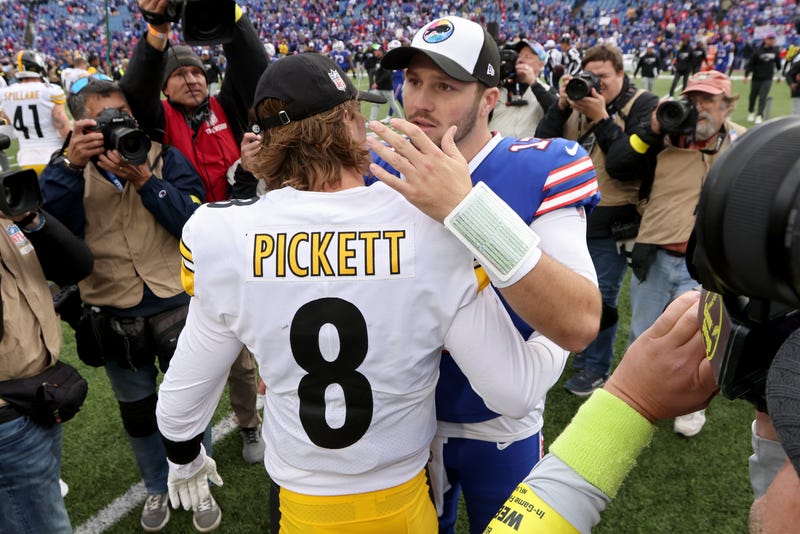 Kenny Pickett and Josh Allen