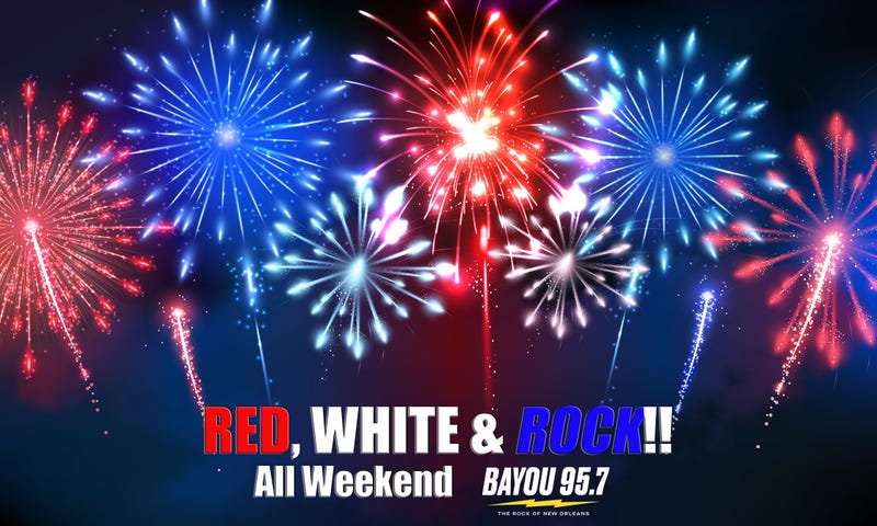 Red, White and Rock Weekend Graphic