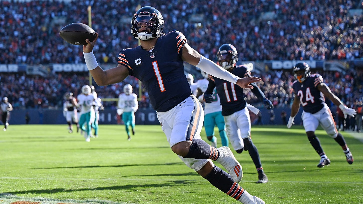 Bernstein: Justin Fields explodes into significance with historic performance