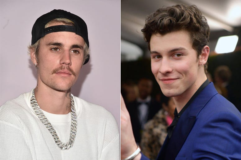 Justin Bieber and Shawn Mendes