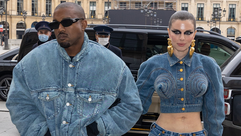 Kanye West and Julia Fox