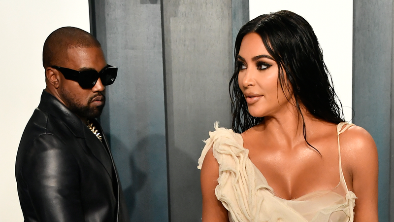 Kanye West and Kim Kardashian